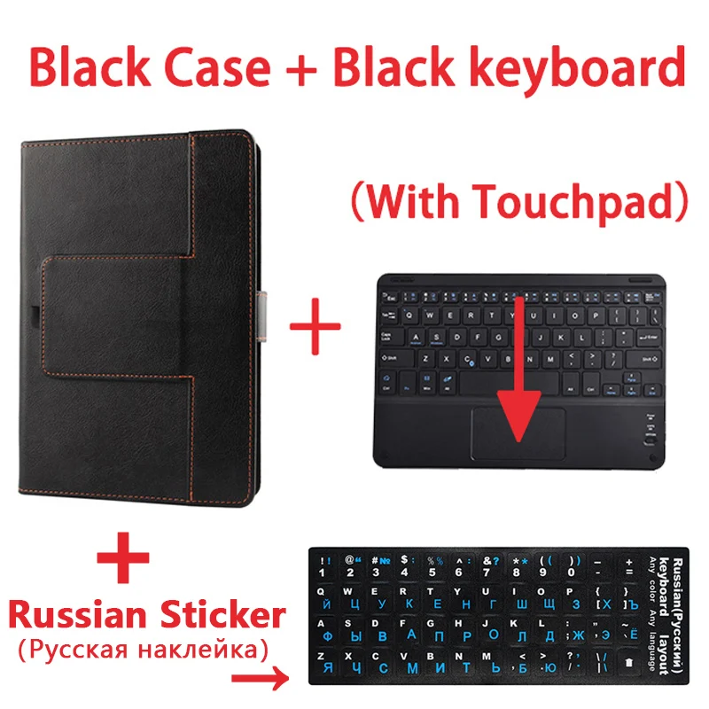 Универсальный беспроводной Bluetooth чехол для клавиатуры Teclast M20 M30 T30 ALLDOCUBE M5 M5S Onda X20 Ezpad M5 10,1 дюймов планшетный ПК - Цвет: HH-chu-Sticker
