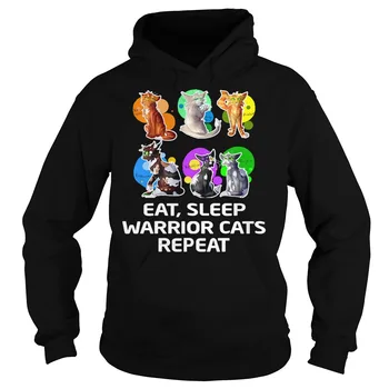 

Eat Sleep Warrior Cats Repeat Unisex Hoodie