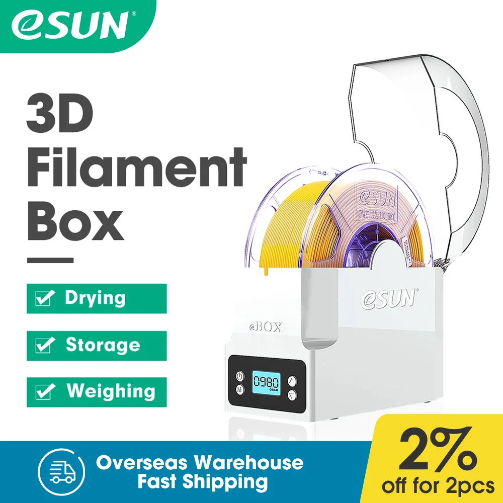 EBOX 3D 프린터 필라멘트 보관 거치대, 필라멘트 건조 유지, 측정 필라멘트 무게추, 3D 프린터, 신제품