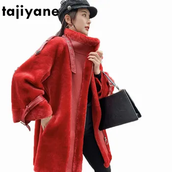 

Genuine Leather Jacket Natural Pure Real Fur Coat Sheep Shearling 100% Wool Coat Autumn Winter Jacket Women Clothes 2018 ZT1432