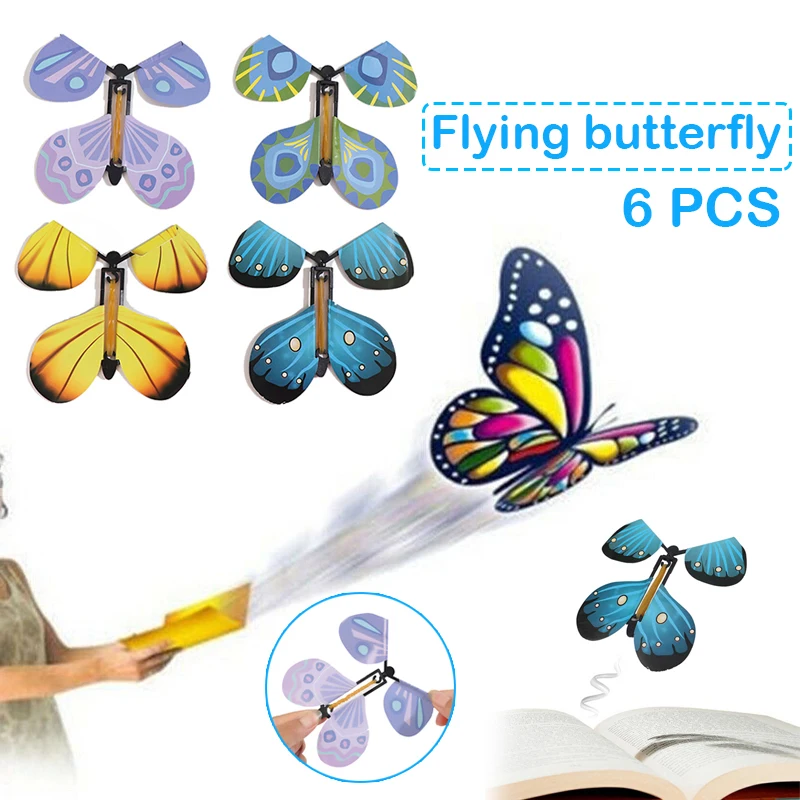 Details about   5 Pcs Magic Flying Butterfly Prank For Birthday Anniversary Wedding Card Gift 