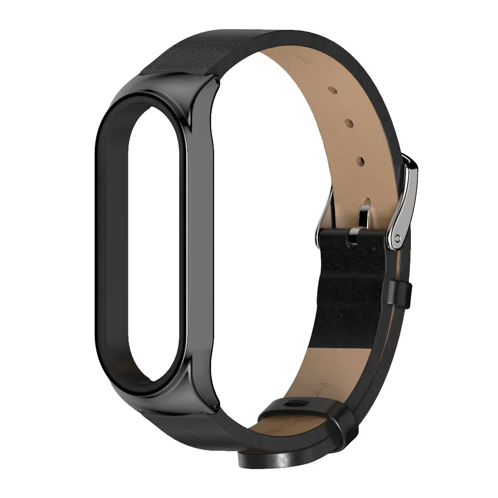 Elegant Leather Strap for Mi Band - Mijobs Design Collection
