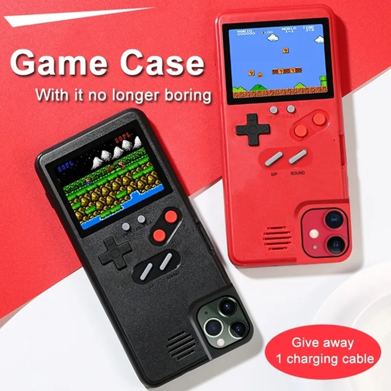 Rechargeable Gameboy Color Display Phone Cases For iPhone 7 8 6 6S Plus