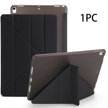 

Bracket Foldable Holder Soft TPU Cover Anti-fall Anti Scratch Desktop Sleep Protective Case Smart Wakeup For IPad Pro 9.7/10.5