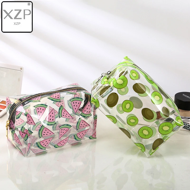 XZP Водонепроницаемая прозрачная Косметика милая сумка для хранения сумка органайзер для макияжа одобренный прозрачный чехол туалетный мешок ПВХ молния путешествия