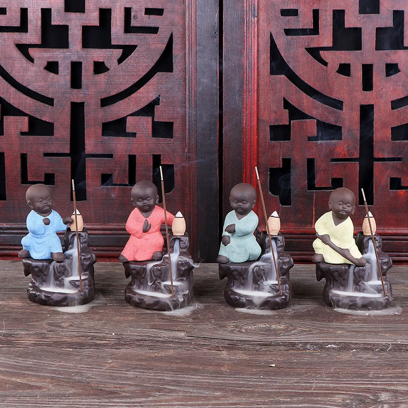 

Humidifier Aromaterapia De Incenso Free Shipping For Kongfu Boy Reverse Perfume Furnace Colored Sand Aromatherapy Handicraft