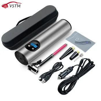 

12V 150PSI USB interface portable air compressor Inflatable pump with LCD display for car bicycles Tires Balls Swimming Rings