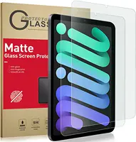2 Pack 9H Matte Tempered Glass Screen Protector Designed for iPad Mini 6/Mini 1/2/3/4/5 ,Anti-Glare & Fingerprint/Bubble Free 1