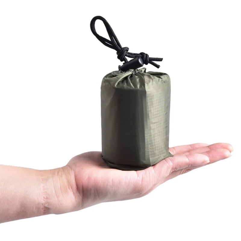 2 шт. гипотермия спасательный аптечка лагерь держать фольгу Майларовый теплый на