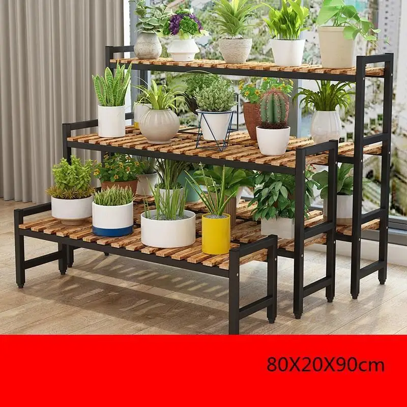 Estante Para Rak Bunga дерево Etagere Pour Plante Soporte Plantas интерьер растения на балконе стойки открытый полка цветок стенд