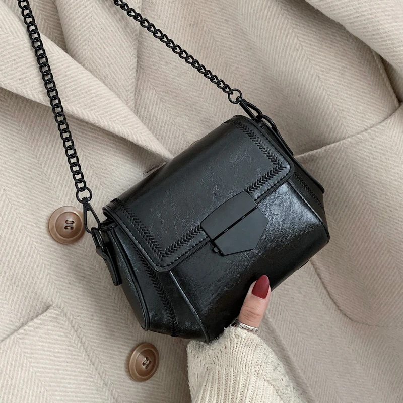 

Lozenge Fashion handbags High quality PU leather Women bag Sweet girl chain small square package Lattice shoulder Female gg bag