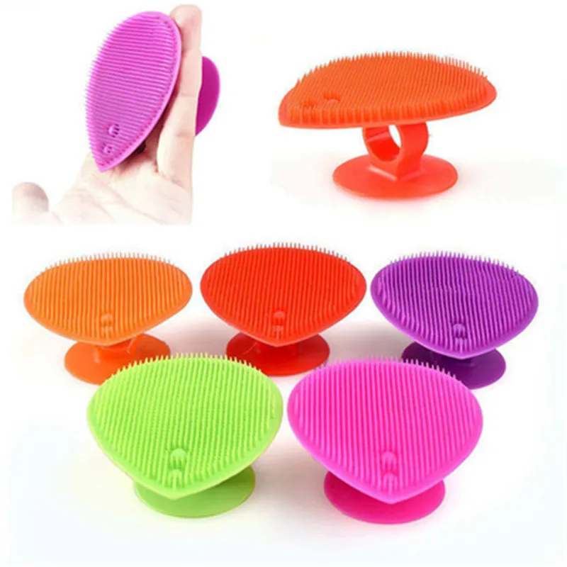 

New Arrival Silicone Beauty Washing Pad Facial Exfoliating Blackhead Face Cleansing Brush Tool Soft Deep Cleaning Face Brushes