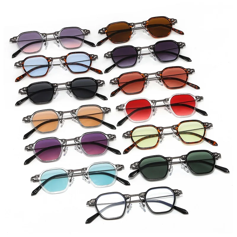 ZLY 2023 nuovi occhiali da sole rotondi donna uomo tipo sottile sfumature lenti in lega montatura in metallo Designer di marca occhiali da sole di moda di lusso