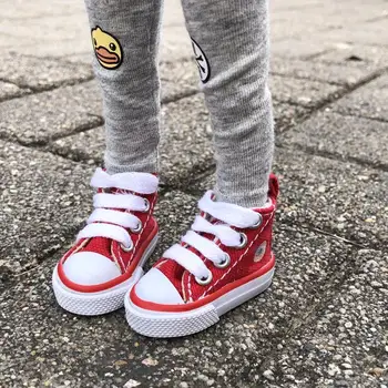 

BJD SHOES Red Canvas Shoes Sports Flats For 1/6 11" YOSD BJD doll DK DZ AOD DD MK Doll FREE SHIPPING
