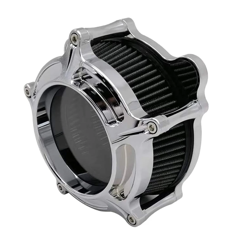 

Air Filter See Through Cleaner System Intake Kit Cnc Black for Harley Dyna 00 - 17 Softail 00 - 15 Touring 00 - 07 Fitment-B