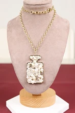 

2021 Trend Hot New Carbon Diamond Palaiba Necklace 925 Silver Banquet Birthday Versatile Daily Wear Brass Fashion Jewelry