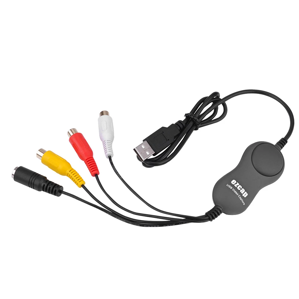Высокое качество 2020 Новый EZCAP USB 2 0 аудио видеокарта конвертер адаптер DVD DVR VHS для