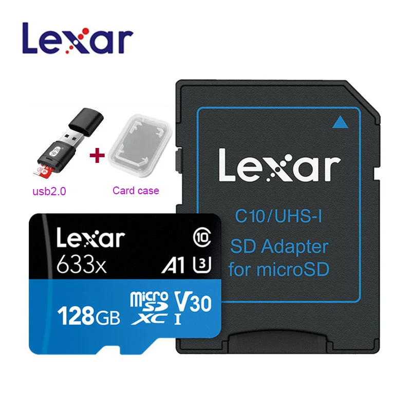 standard sd card Lexar 633X New Original 95mb/s Micro SD card 512GB 128g 256GB SDXC SDHC Memory Card Reader Uhs-1 For Drone Gopro Sport Camcorder best memory card Memory Cards