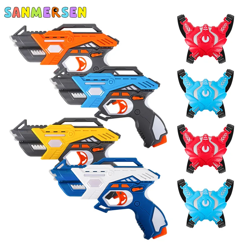 

Electric Infrared Laser Tag Toy Guns Weapon Blaster Pistola Laser Battle Sets Interaction Games for Kids Indoor Outdoor Sports