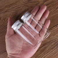 3pcs 70ml 37*90mm Storage Bottles with Aluminum Lids Candy Bottles Spice Jars Glass Bottles Pill Container Message Bottles 1