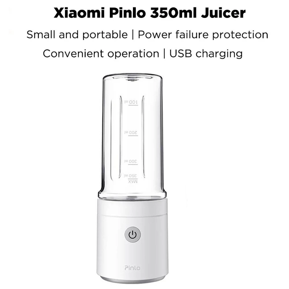 Xiaomi Pinlo 350 мл, портативная соковыжималка, соковыжималка, USB перезаряжаемая, для смузи, блендер, миксер, мини-чашка для сока, умный дом