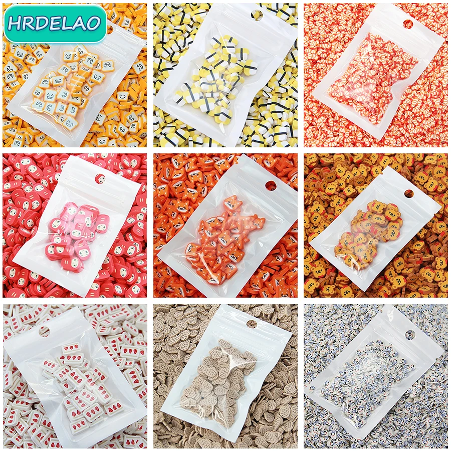 10g/bag DIY Cartoon Doll Animals Slices Decor Additives For Slimes Filler Supplies Charms Clay Accessorie Nail Art Toys Gift | Игрушки и