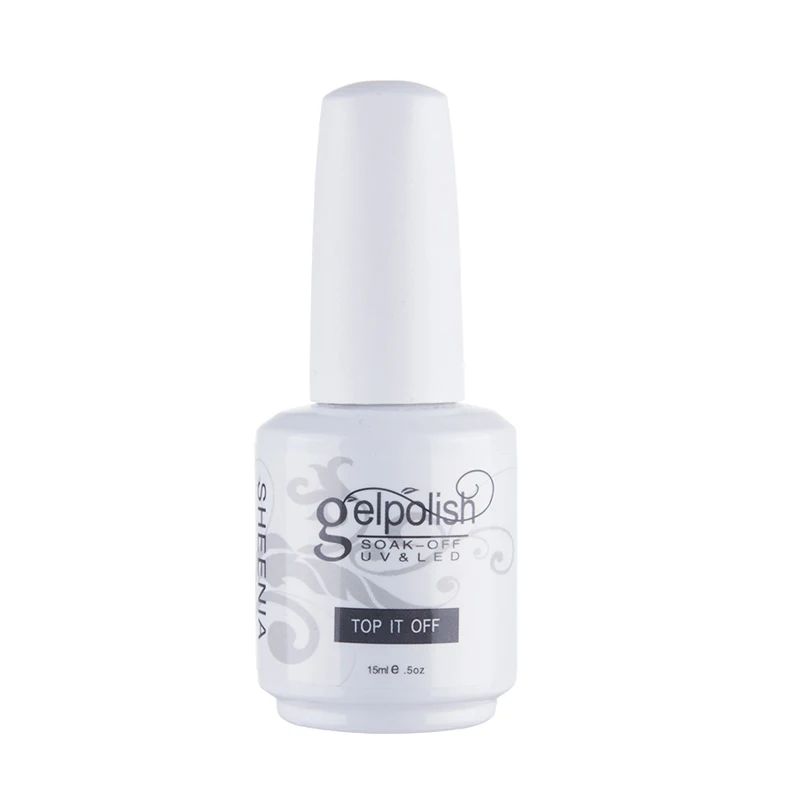 SHEENIA-esmalte de uñas de Gel brillante, capa superior sin limpiar, sin capa pegajosa, rango máximo, 15ml