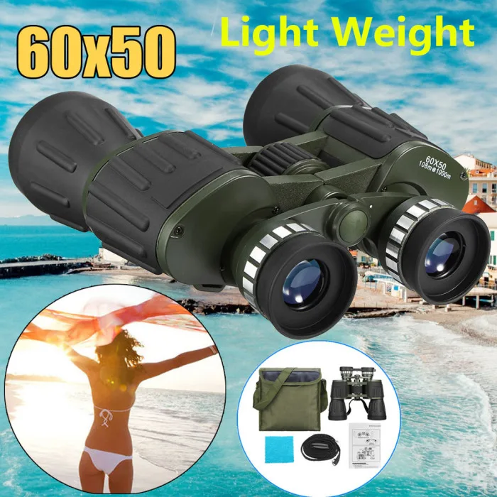 Бинокль ночного видения 60x50 зум мощный HD Оптика для кемпинга путешествий FK88