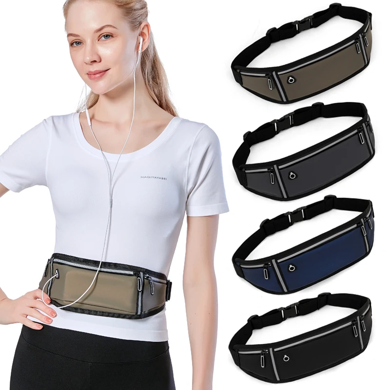 Riñonera Multicolor a la para bolsa impermeable para correr, para deportes al aire libre, para montar en teléfono móvil, gimnasio|Bolsos para correr| - AliExpress