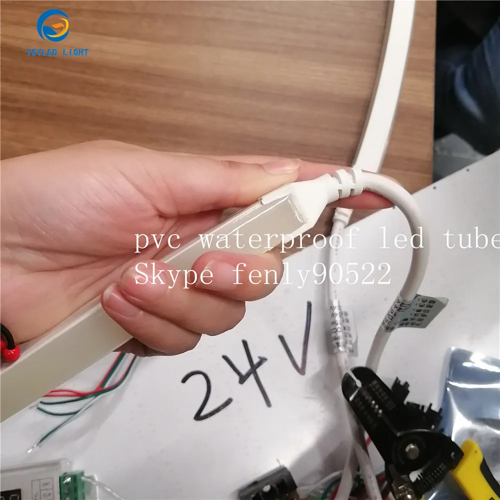 20 м/рулон 24 в 84 светодиодов/м ПВХ адресуемые ws2811 Светодиодные полосы света Водонепроницаемый IP68 открытый/бассейн/аквариум освещение проект