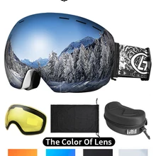 Ski Goggles Glasses Snowboard-Eyewear Ski-Mask Snow-Snowmobile Uv400-Protection Skiing