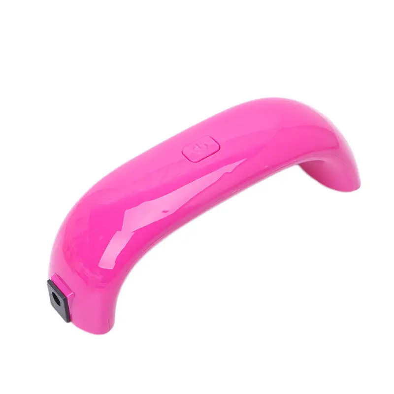 9 Вт Мини светодиодный УФ лампа для отверждения ногтей сушилка лампа - Цвет: hot pink