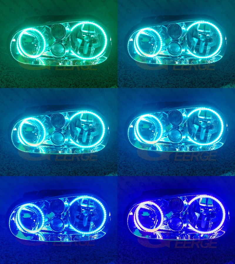 Для Volkswagen VW Golf MK4 R32 GTi VR6 CABRIO A4 1998 2004 RF remote Bluetooth App многоцветный RGB комплект