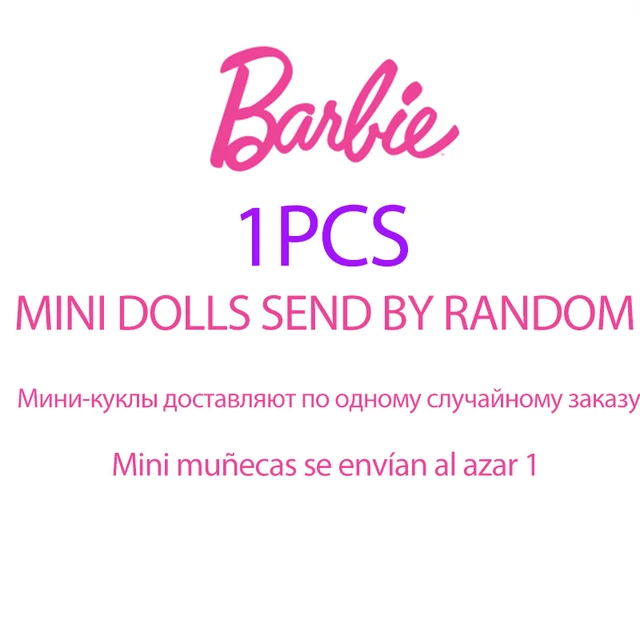 Barbie Doll Pocket Small Girl's Toy Fashion Baby Puppy Doll Collect Clothes Accessories Lovely Barbie Brinquedos For Girl DVT52 DVT52-1PCS