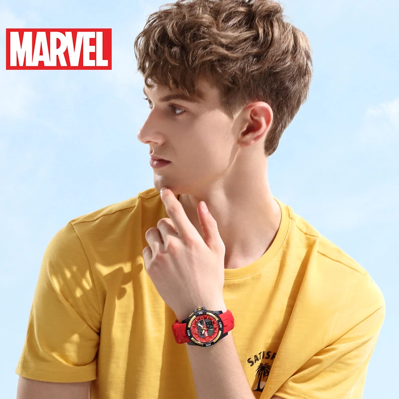 Мужские Цифровые спортивные часы MARVEL, 100 м, водонепроницаемые мужские часы, мужские электронные часы, классные спортивные часы для мужчин