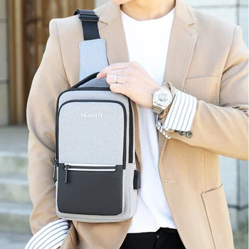 

Shoulder Bags Men Multifunctional Backpack Phone Pouch Nylon Man Chest Bag Trendy Outdoor Travel pouch Male Crossbody Bag