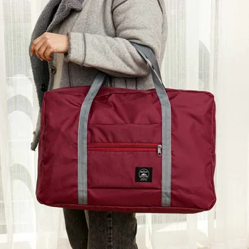 

Foldable Travel Duffle Bags Handbags Clothes Storage Organizer Outdoor Camping Travel Large Duffle Bags Polyester