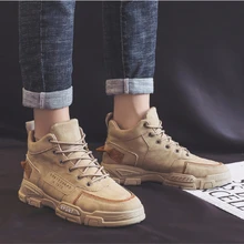 

Men Shoes Sneakers Martin Boots Men's Spring Autumn Men's Boots Fashion High Top Board Zapatillas Hombre Chaussure Homme