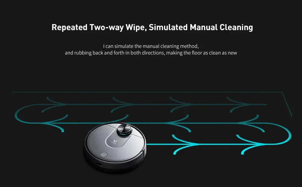 VIOMI V2 PRO LDS 2 in 1 Sweeping Mopping Dust Collector, Home floor Carpet Smart Robot Vacuum Cleaner,Quiet, Mijia APP Control 4