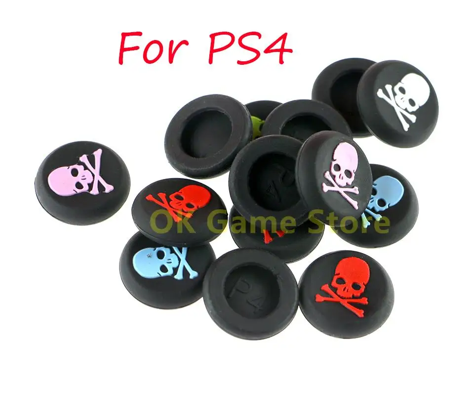 

300pcs Skull Thumb Stick Grips Cap Gamepad Joystick Cover Case For Sony PlayStation 4 PS3 PS4 PS5 Xbox One 360 Controller