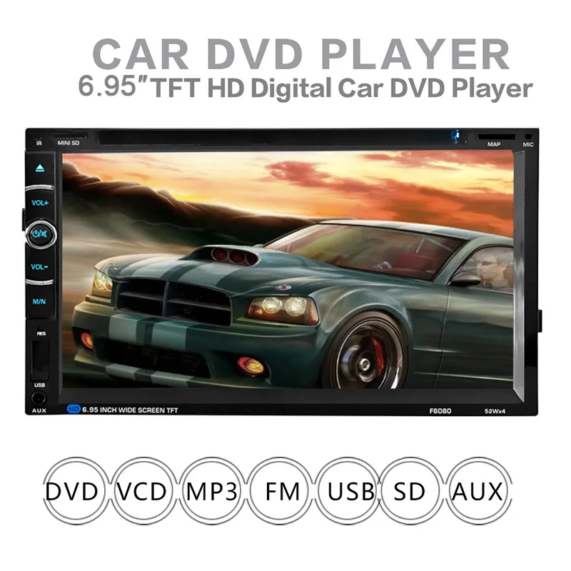 

TOSPRA Universal Android 2 din Car Multimedia Player Autoradio Stereo 6.95" HD Touch Screen MP5 Bluetooth For Kia toyota CR-V