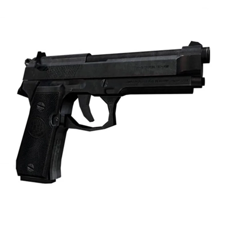 1 : 1 Firearms CS M92F 3D Paper Model Gun Pistol Handmade Toy 3d paper model military gun toy