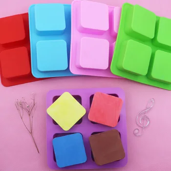 

Ruminate 4 Even Square Handmade Soap Mold Silicone Cake Mold Food Grade Export Quality