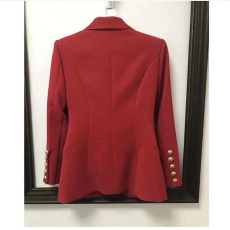 HIGH STREET новейший Подиум дизайнерский Блейзер Женская металлическая шаль на пуговицах воротник шерсть твидовый Блейзер Пальто