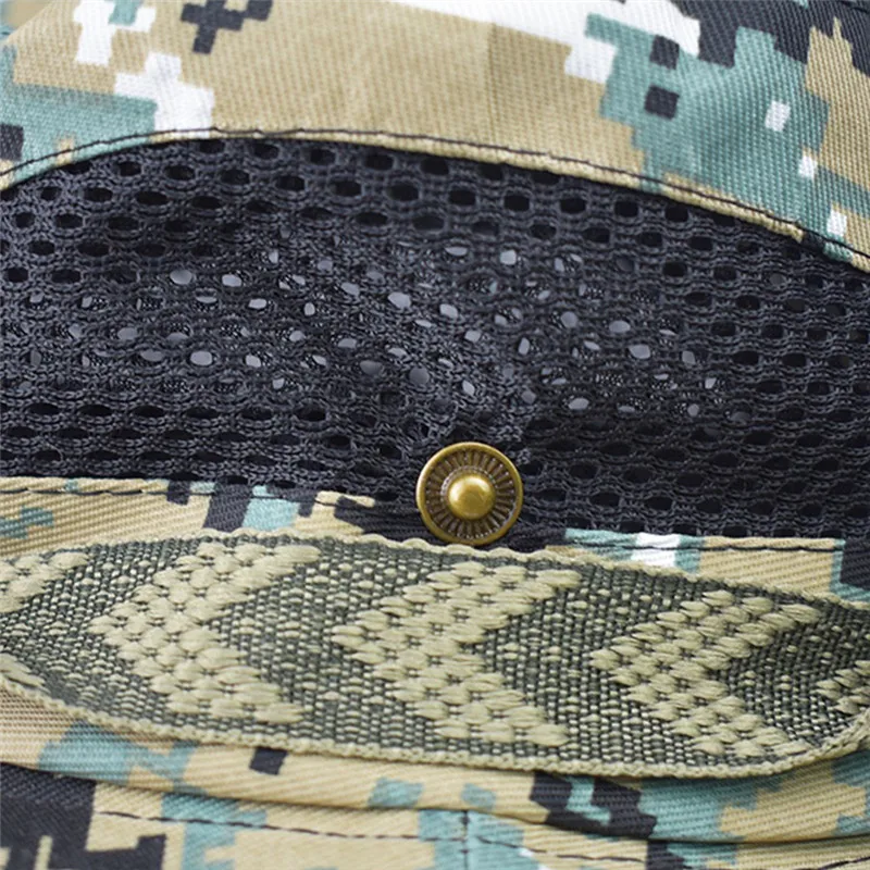 Регулируемая Тактическая Военная Маскировочная шапка наружная Солнцезащитная Рыбацкая шляпа анти-ультрафиолетовая Кепка Солнцезащитная для рыбалки джунгли туристическая шляпа