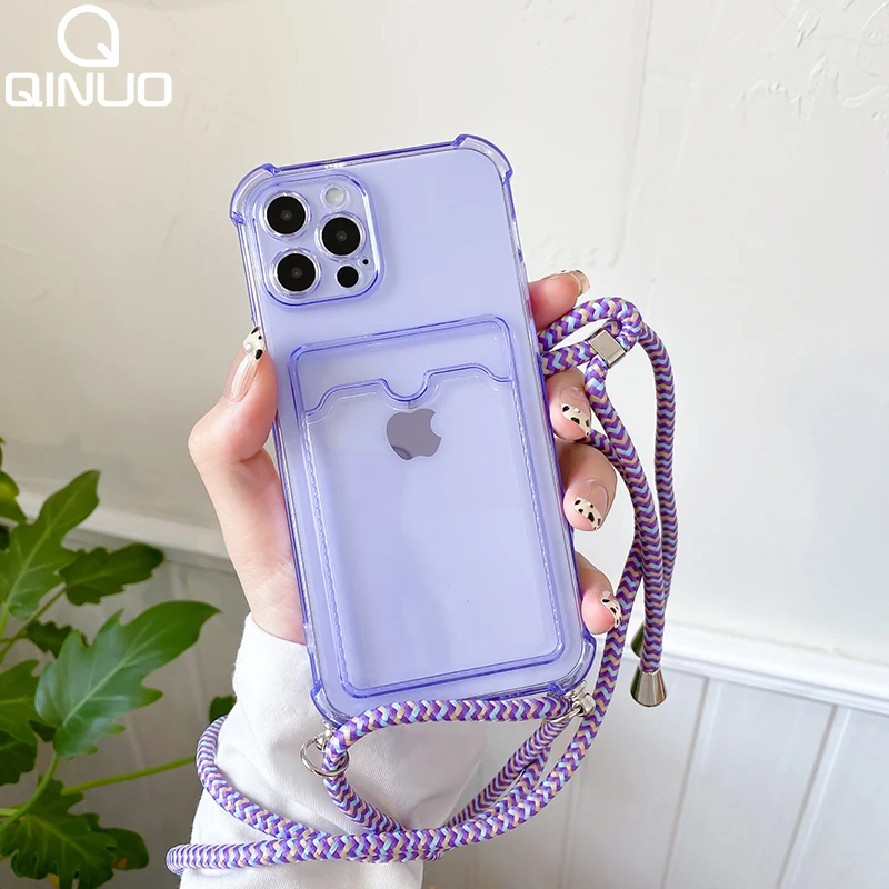 FIFTHAVE Custodia per cellulare per iPhone 13 Pro max con cinturino da 6,7, con cordino