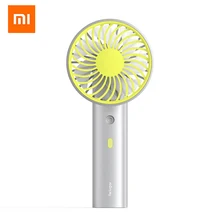 Xiaomi 2 в 1 USB портативный ручной распылительный вентилятор мини спрей вентилятор охлаждения вращающийся на 90 ° перезаряжаемый Настольный маленький вентилятор