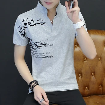 

Short-sleeved t-shirt men's casual simple bottoming shirt half-sleeved clothes 4917