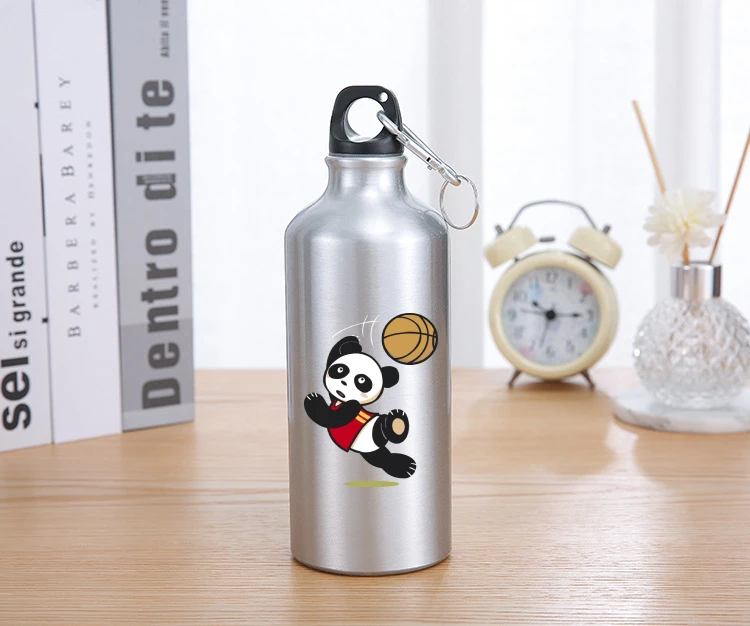 

Sport Bicycle Water Drinking Bottle for Water Space Bottle 600ml Funny Cartoon Print Sport Bike Drinking Water Bottle with Straw