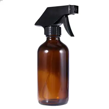 

250ml Amber Empty Spray Bottle Durable Refillable Portable Glass Container Trigger Sprayer for Essential Oils Aromatherapy